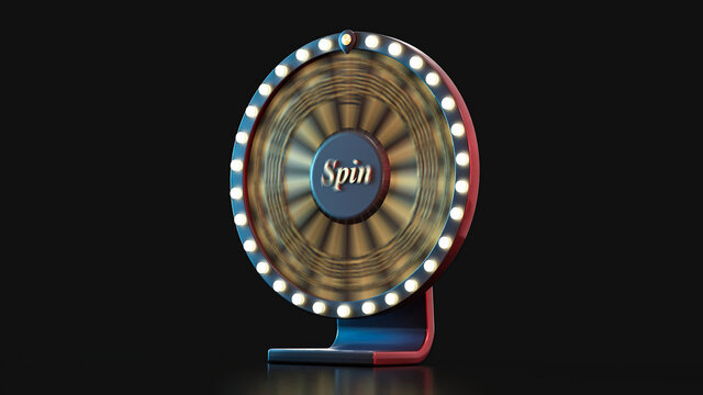 3d Rendering Casino Spin Jackpot