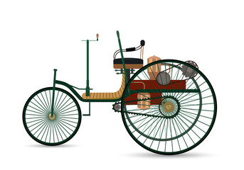 the world's first car 1886 Benz Patent-Motorwagen.