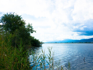 The lagoon of Biguglia is located on the southern edge of the town of Bastia, on the northeastern coast of the Mediterranean island of Corse, France. It is the largest natural wetland.