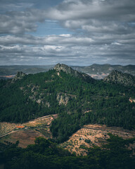 landscape of the mountains