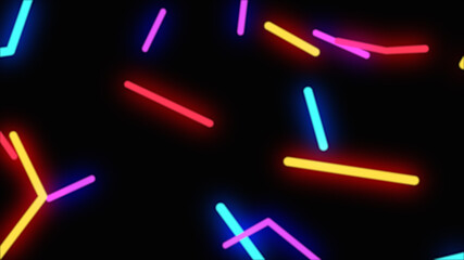 Abstract colorful neon light background.