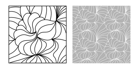 Natural seamless floral pattern. Vector illustration.