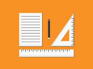 Colored flat design vector illustration icons set of art supplies, art instruments for painting, drawing, sketching isolated on bright stylish background