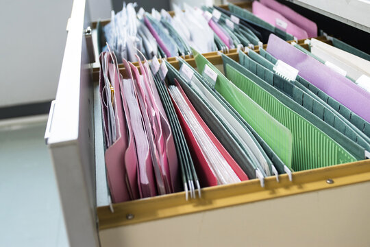 Files Document Of Hanging File Folders In A Drawer In A Whole Pile