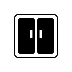 Window vector icon style illustration. EPS 10 file