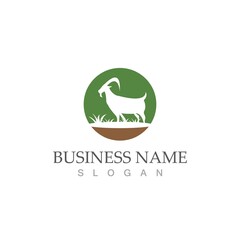 Goat Logo Template vector icon