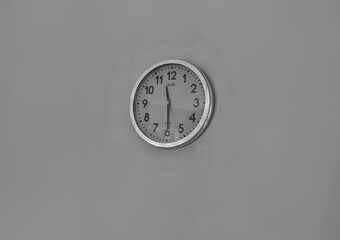 clock on wall