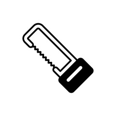 Power Hacksaw vector icon style illustration. EPS 10 file
