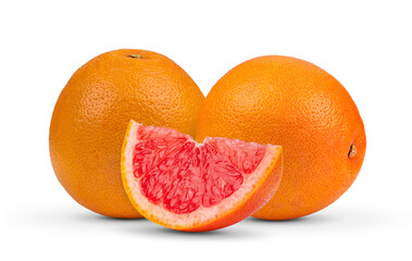grapefruit citrus fruit on white background