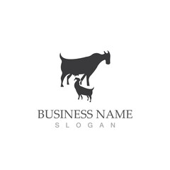 Goat Logo Template vector icon
