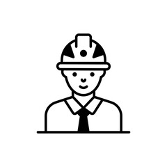 Engineer vector icon style illustration. EPS 10 file