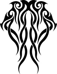 Vector symbol, ornament, tattoo. beautiful vector illustration. Drawings on the body, ancient symbols.