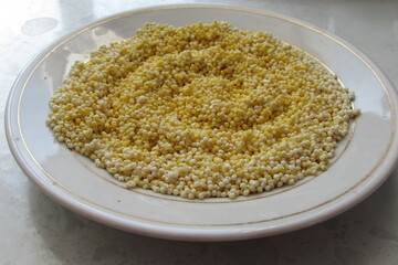 millet in a bowl