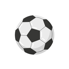 Soccer ball icon isolated on white background. Cartoon football. Sport concept. Vector stock