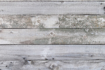 Gray rustic rural wooden background. Weathered barn wood planks background