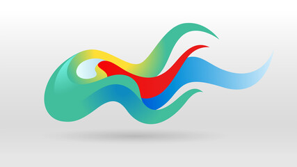 Motion flow wave abstract background