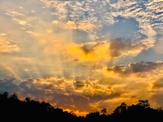 Beautiful sunset from Sri Lanka