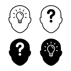 問題と解決のイメージアイコンセット