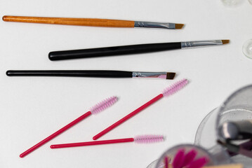 Brow master instruments. Brushes for brows coloring, lamination and waxing. Professional care for...