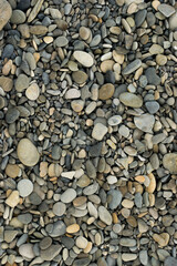 pile of stones on the beach