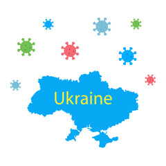 This is a Ukraine map isolated on a white background.