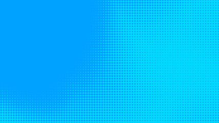 Dots halftone blue color pattern gradient texture with technology digital background. Dots pop art comics with summer background.