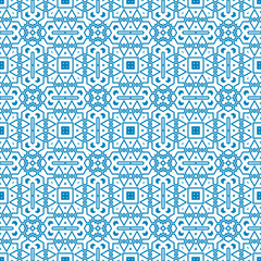 Abstract fantasy thin line hexagon, triangle geometric seamless pattern. Creative mosaic, tile background. 