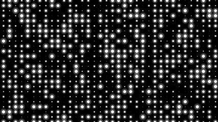 Dot white black pattern gradient texture background. Abstract  technology big data digital background. 3d rendering.