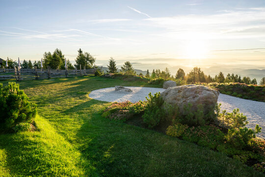 Sonnenaufgang Weitblick in K&auml;rnten &Ouml;sterreich 