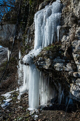Eisformationen in den Steillagen bei Lauffen am Neckar