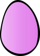 Color Easter illustration. Egg