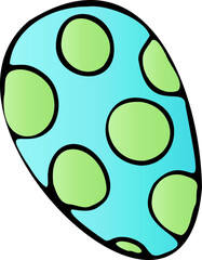 Color Easter illustration. Egg