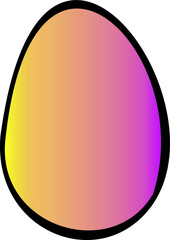 Color Easter illustration. Egg