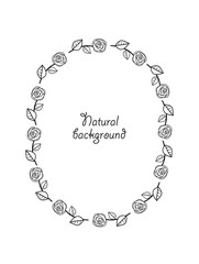 Background with roses