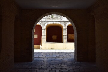Fototapeta premium entrance to the church