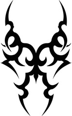 Vector symbol, ornament, tattoo. beautiful vector illustration. Drawings on the body, ancient symbols.