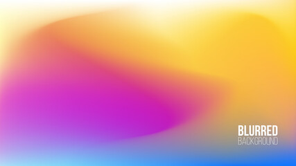 Blurred background with abstract blurred color gradient. Template for your graphic design. Vector illustration.