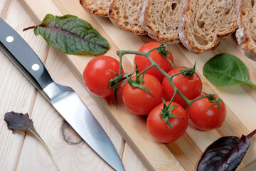 Small tomatoes on a twig