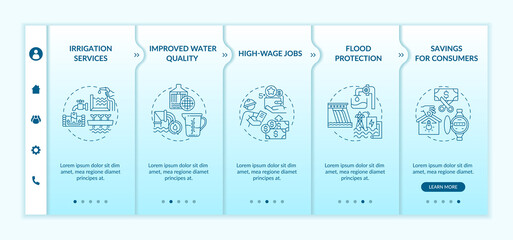 Fototapeta na wymiar Improve project of energy vector infographic template. Generator of electricity presentation design elements. Data visualization with 5 steps. Process timeline chart. Workflow layout with linear icons
