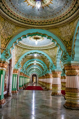 Obraz premium interior amazing fine artwork decoration on wall and pillars