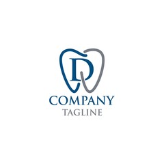letter d dental logo
