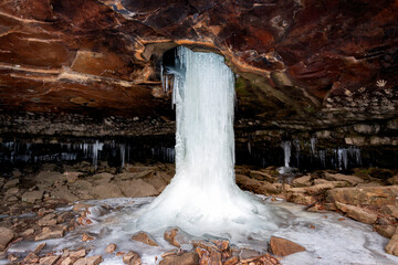 Glory Hole Frozen Waterfall 