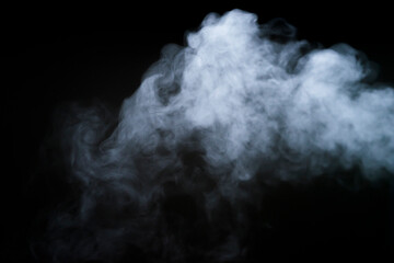 smoke on black background

