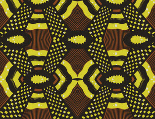 Colorful African fabric - Seamless pattern