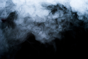 smoke on black background