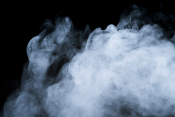 smoke on black background
