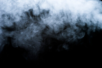 smoke on black background