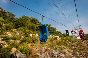 rope way or cable car electric for mountain quick reach