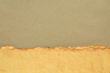 abstract landscape in brown and gold  pastel tones - a collection of handmade  papers