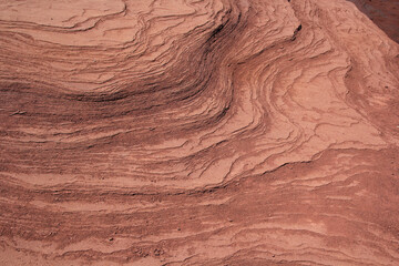 Rocky formations of various texture and color